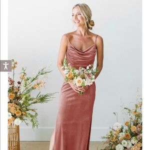 Revelry Skye Bridesmaid Dress - Dusty Rose